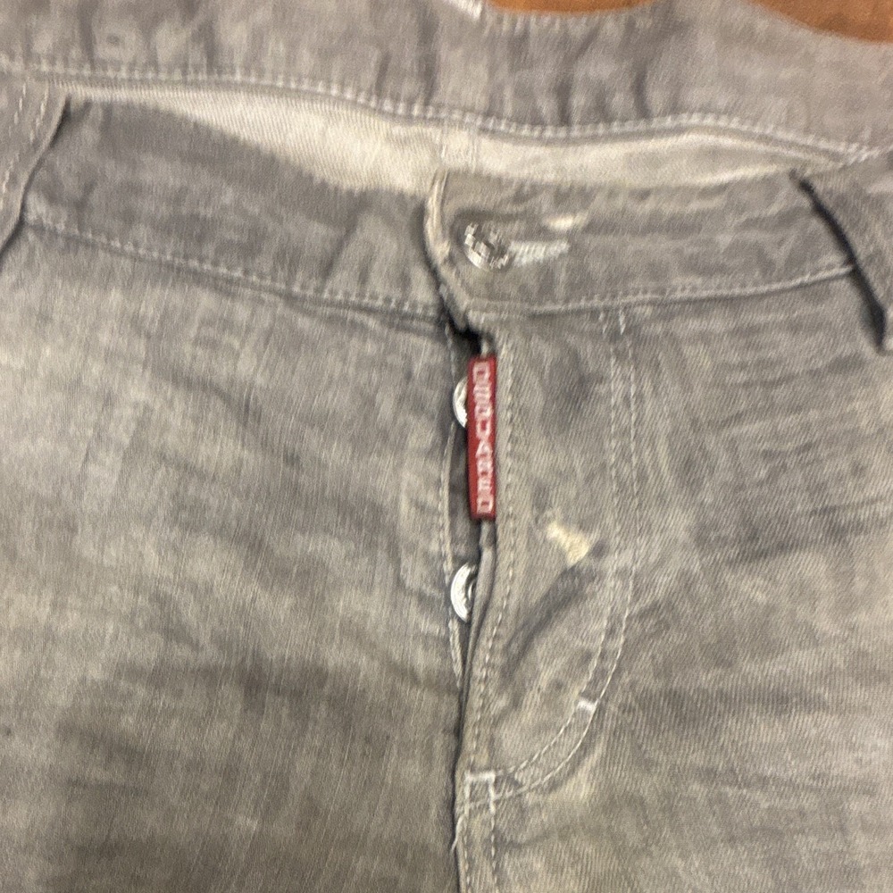 DSQUARED2 Cool Guy S74LA0324 Mens Gray Slim Straight Distressed Jeans 38 / 54
